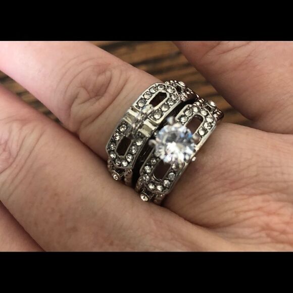 Ring amazing Sterling Silver Lab created stone - Picture 1 of 4